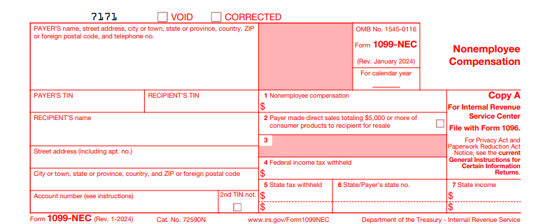 1099 nec form