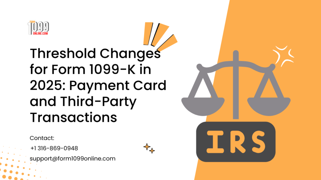 Threshold Changes for Form 1099-K in 2025: Payment Card and Third-Party Transactions